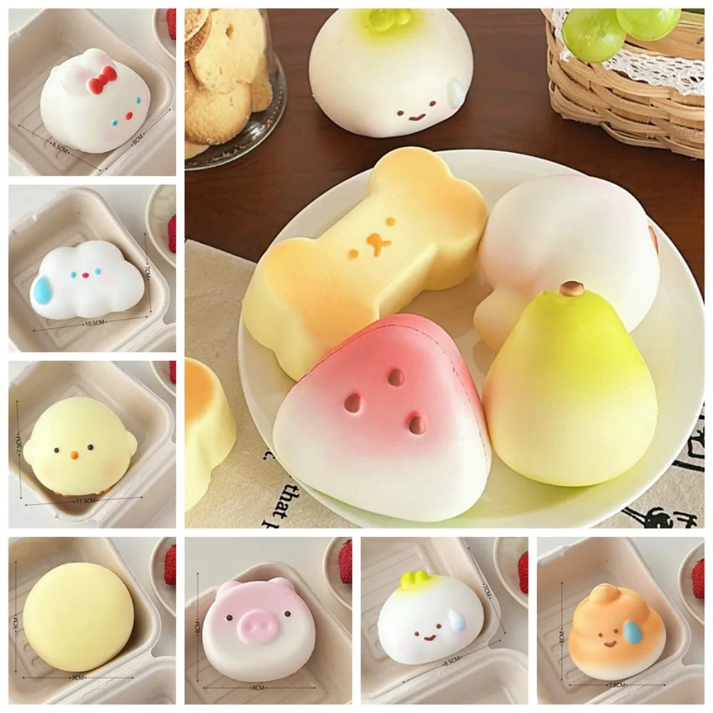 Cute Squishy Food and Animal Toys (14 options)