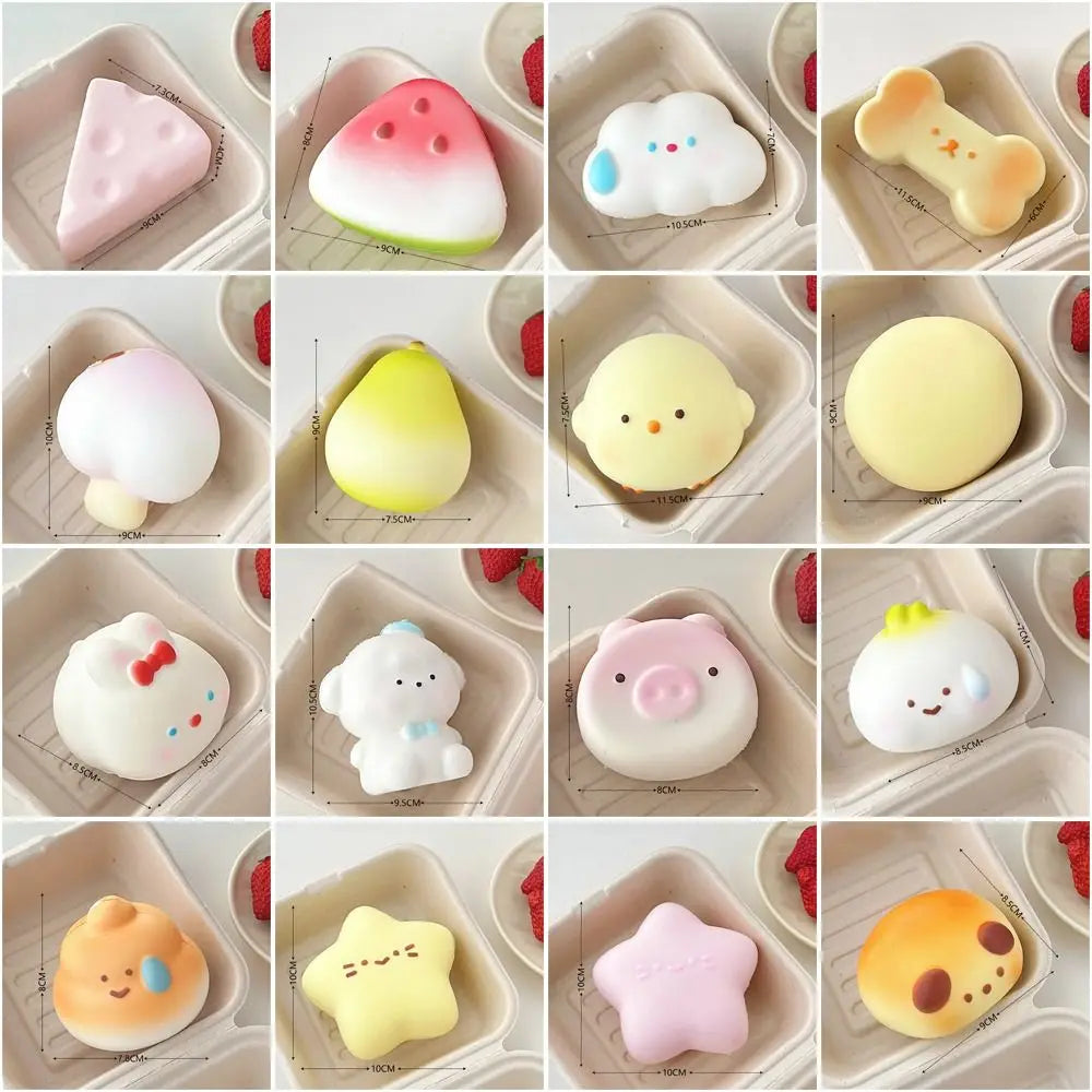 Cute Squishy Food and Animal Toys (14 options)